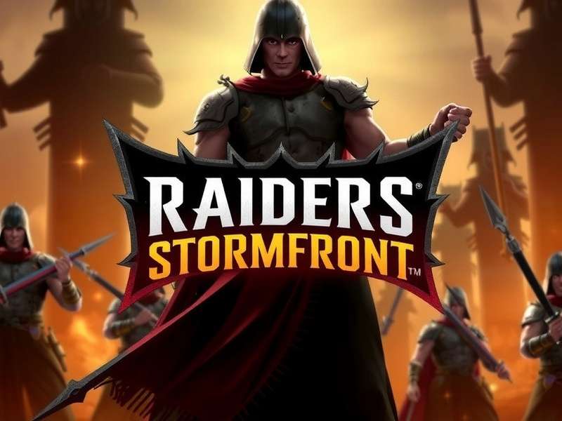 Raiders Stormfront - Conquer the Battlefield Raiders Stormfront Game Banner